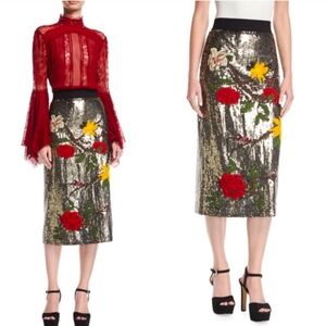 Alice + Olivia Sequin Skirt SZ10